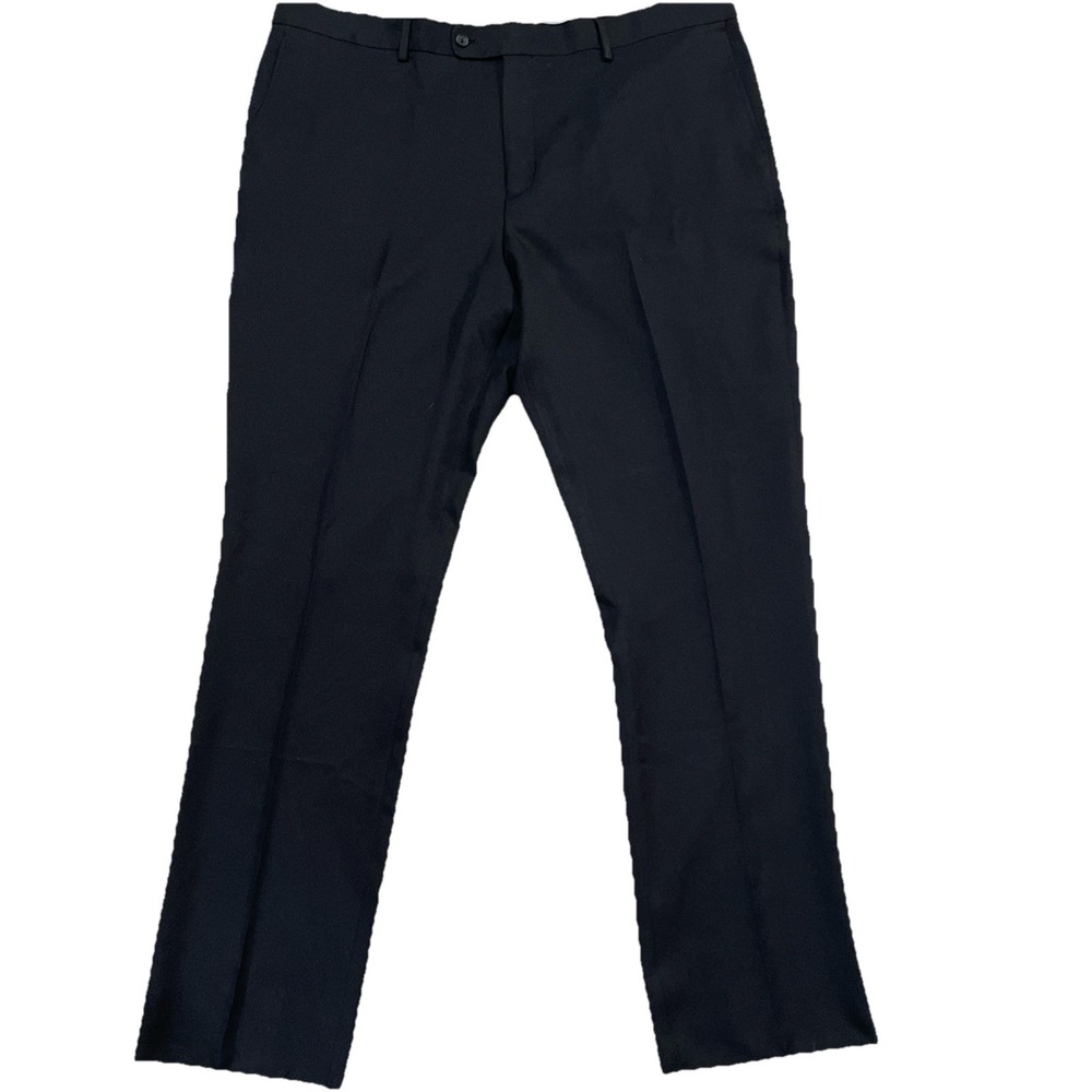Pierre Loren Simon 2B Mens Black Dress Pants Size 44Wx34L